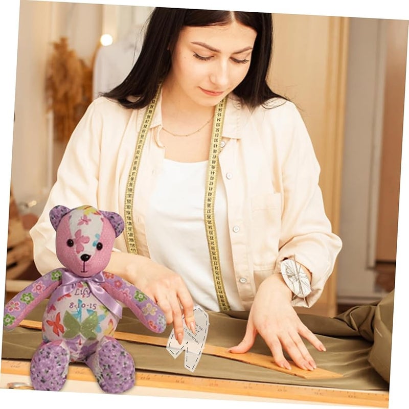 10 Pcs Memory Bear Template Ruler Set for Quilting Sewing Machine and Frame - Image 5